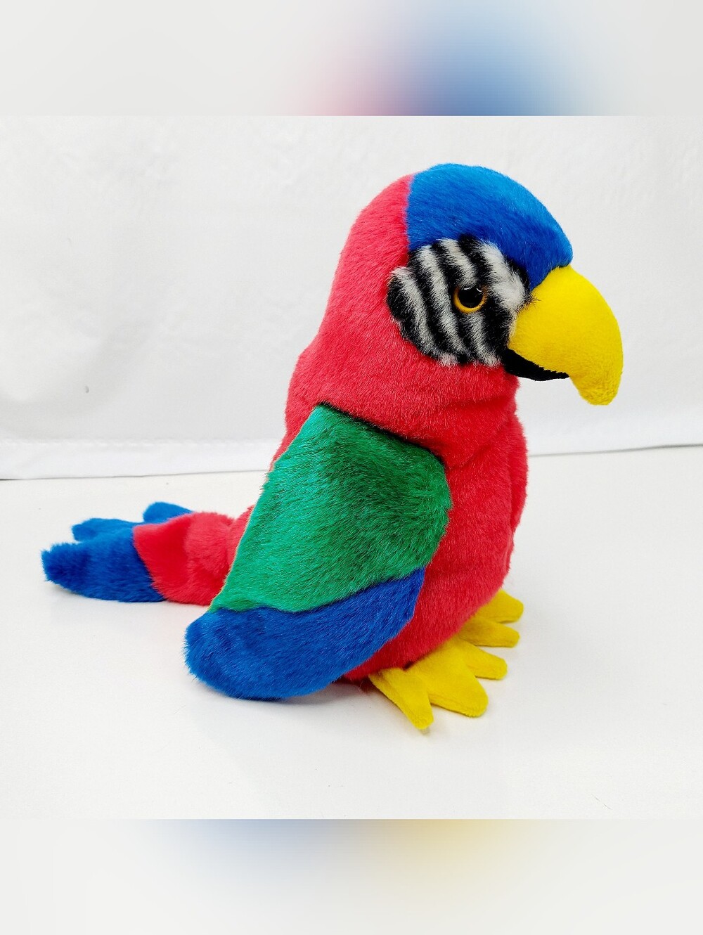 Ty Beanie Buddy Vintage 1999 Jabber the Parrot 9" Plush Macaw.
